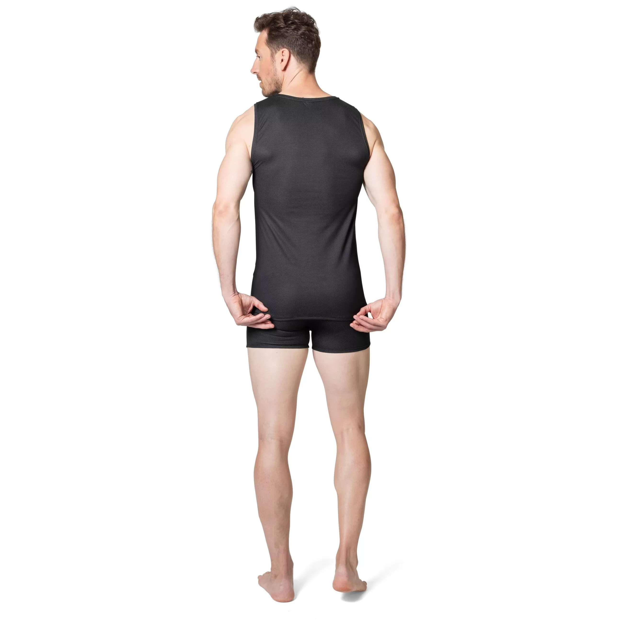 Base Layers^Odlo The Active Everyday Eco V-Neck Singlet Base Layer Top - 2 Pack Black