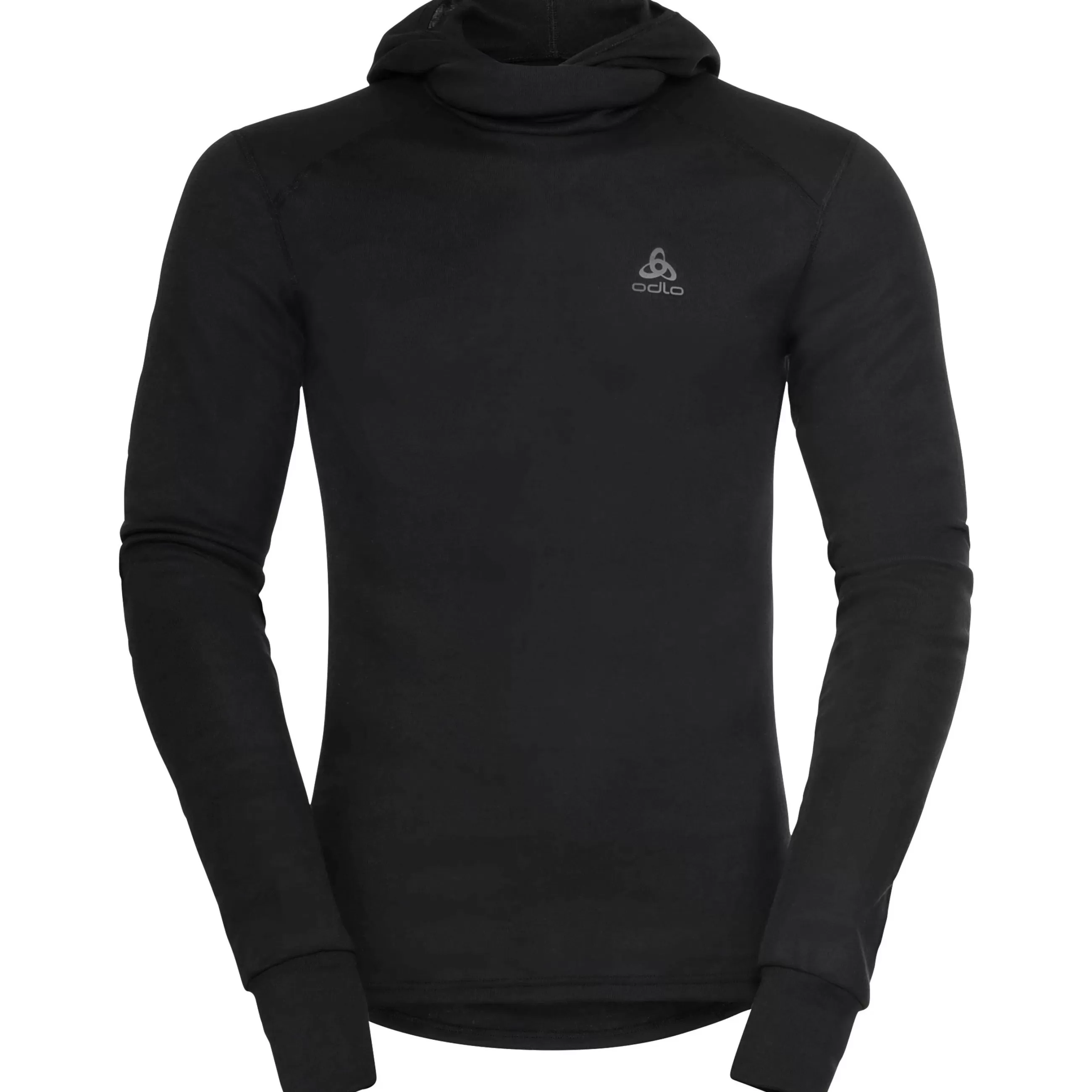 Base Layers^Odlo The Men's Active Warm Eco Base Layer Top With Facemask Black